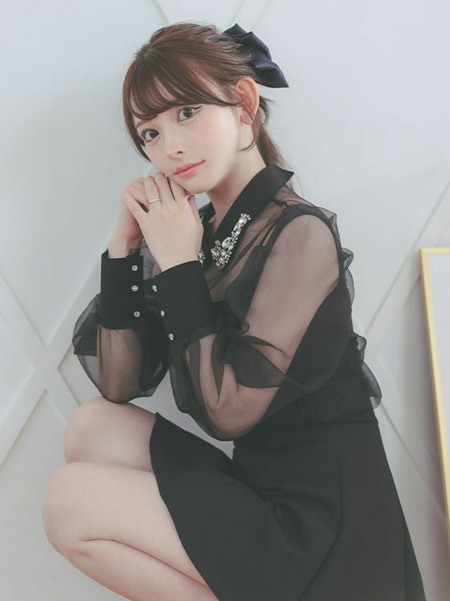 シアースリーブドレス | キャバドレス・韓国ドレス通販はPimil(ピミル)