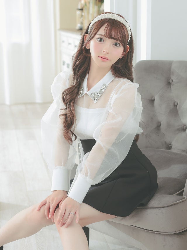 シアースリーブドレス | キャバドレス・韓国ドレス通販はPimil(ピミル)